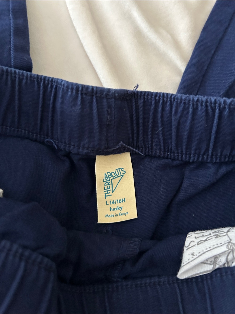 Thereabouts Navy Kids Overalls — Husky L (14/16H)